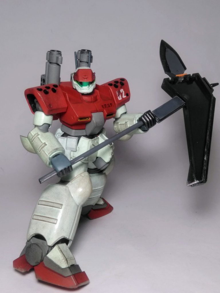 パワーに充ち溢れた(多分😅)この子ならば"十二分"に使いコナシてくれるハズ 😤そんな思いを込めて製作です 🤣🤣そして今回の『長モノ武装絶対信者』の為の布教活動も実行完了❗😁