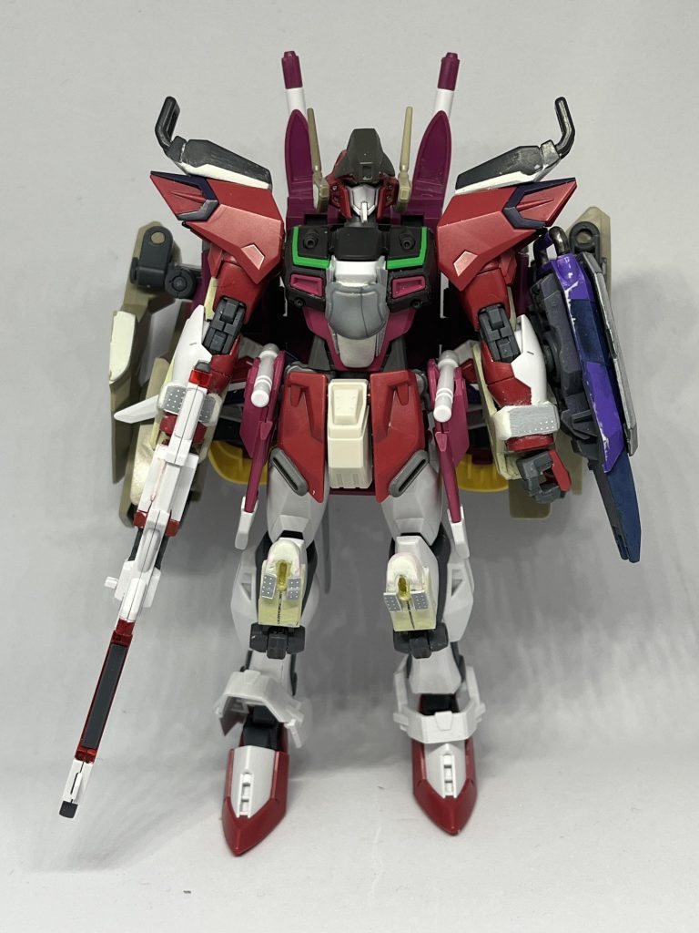 使用した機体はイモータルジャスティスガンダムインフィニットジャスティスガンダムスタービルドストライクガンダムカットシーガンダムGP03 ステイメンGBNガードフレームジェガン(エコーズ)ガンダムベース システムウェポンクロスボーンガンダムx1ガンダムez8になります。ez8風になっておりますが実はez8のパーツはあまり使っておりません。