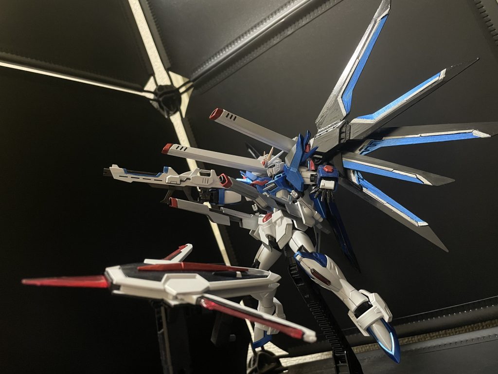 ハイマットフルバーストモードでのディスプレイはこちらになります。フリーダムといったらこれですね。それに加えてビーム・ブーメラン。