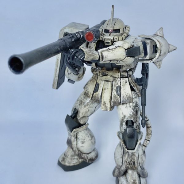 初投稿！HGガンプラ　リバイブ版ザクii(白)