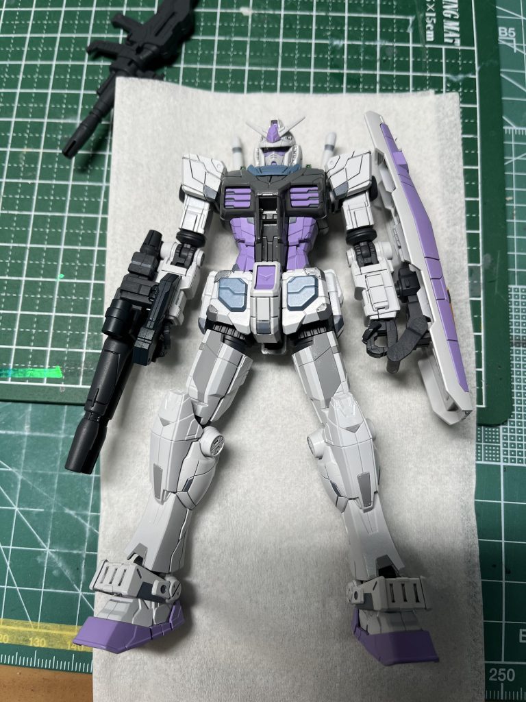 マスキングと筆塗での塗分けまで 