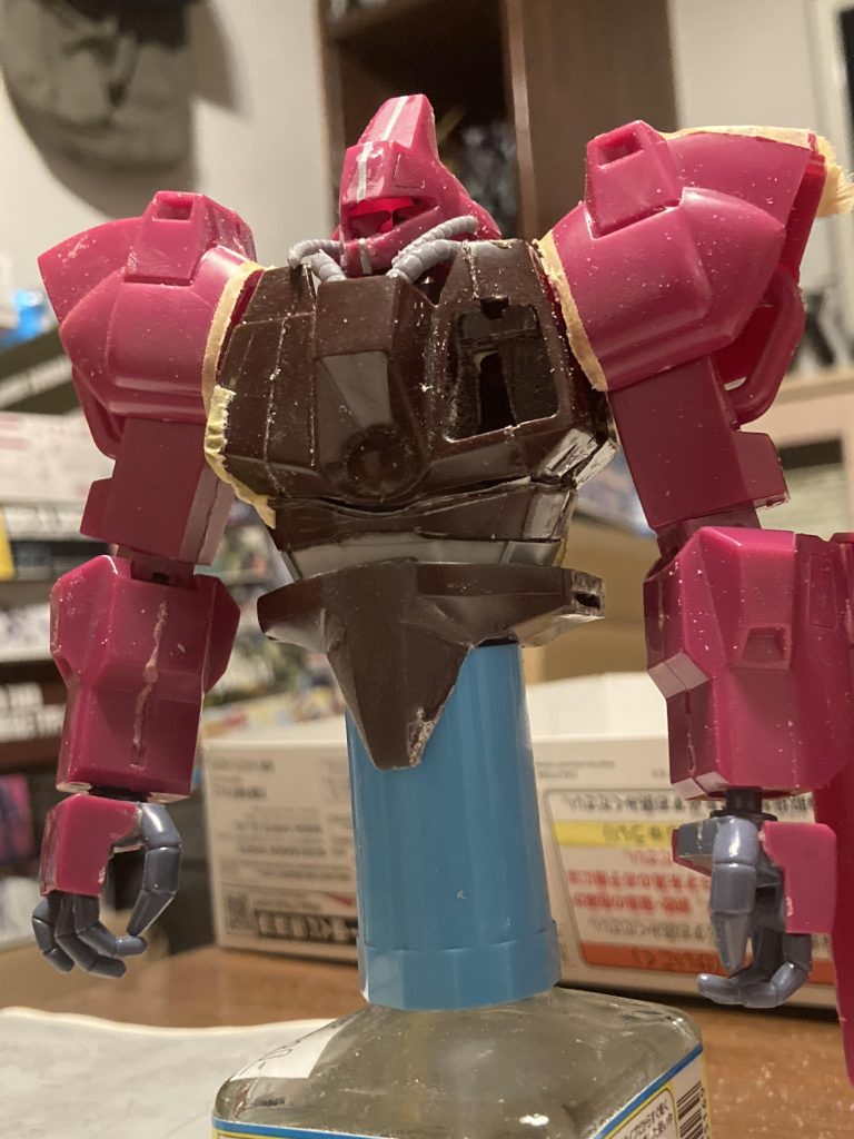 顔幅増し、胸部幅詰め、肩部幅詰め、腰部延長してスタイル変更してみました