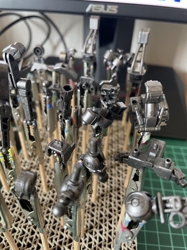 鳥葬状態のガンダムフレーム