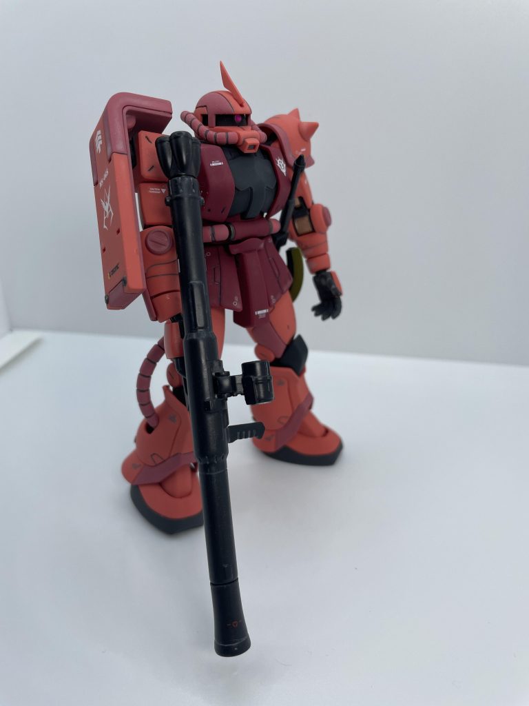 HG MS-06S ZAKU II [シャア専用] 筆塗部分塗装–2枚目/制作者：KZ_