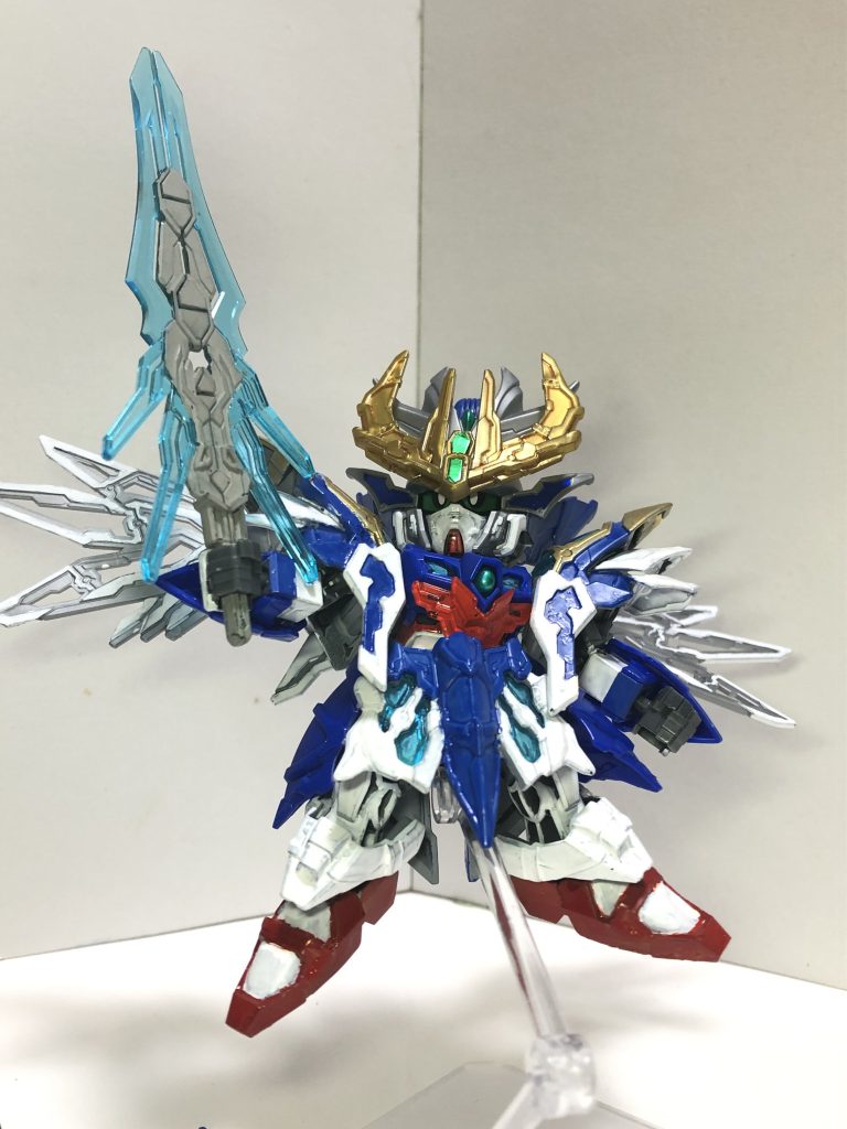 地味に連結剣も一部グレーで塗装。