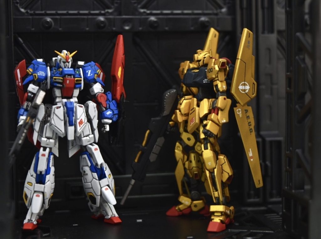 アーガマ、ドック内を再現しました(100均のアレで)