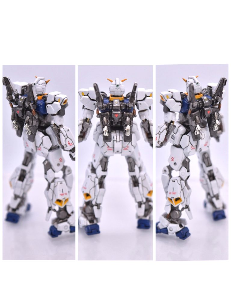 後ろ側。バーニアはICソケットです。最近の定番工作です。