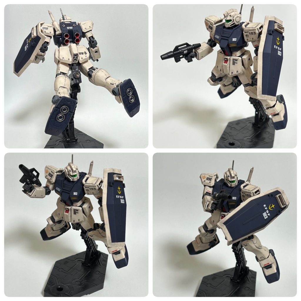 ほんの一部だけ塗装しましたが、ほぼ素組みに艶消しです😅このジム改、すごくカッコよくて好きです😊自己満足ですが、作っていて楽しかったです😙失礼しました、ご覧頂きありがとうございます☆