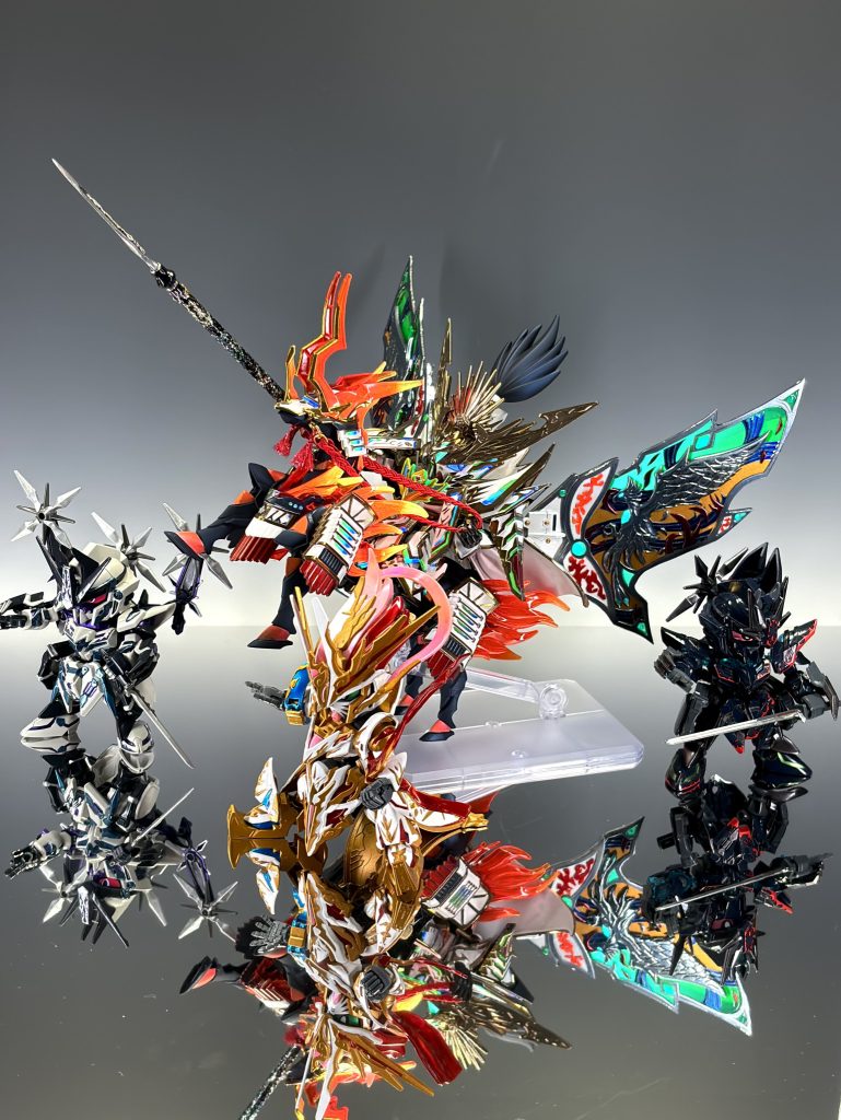 RGとお揃いで禁断の強化プランっᕕ( ᐛ )ᕗ軸っ、軸が砕けるぅう( ゜Д゜)💦(自作天空鳳凰翼はSD一体分並に重いです) 