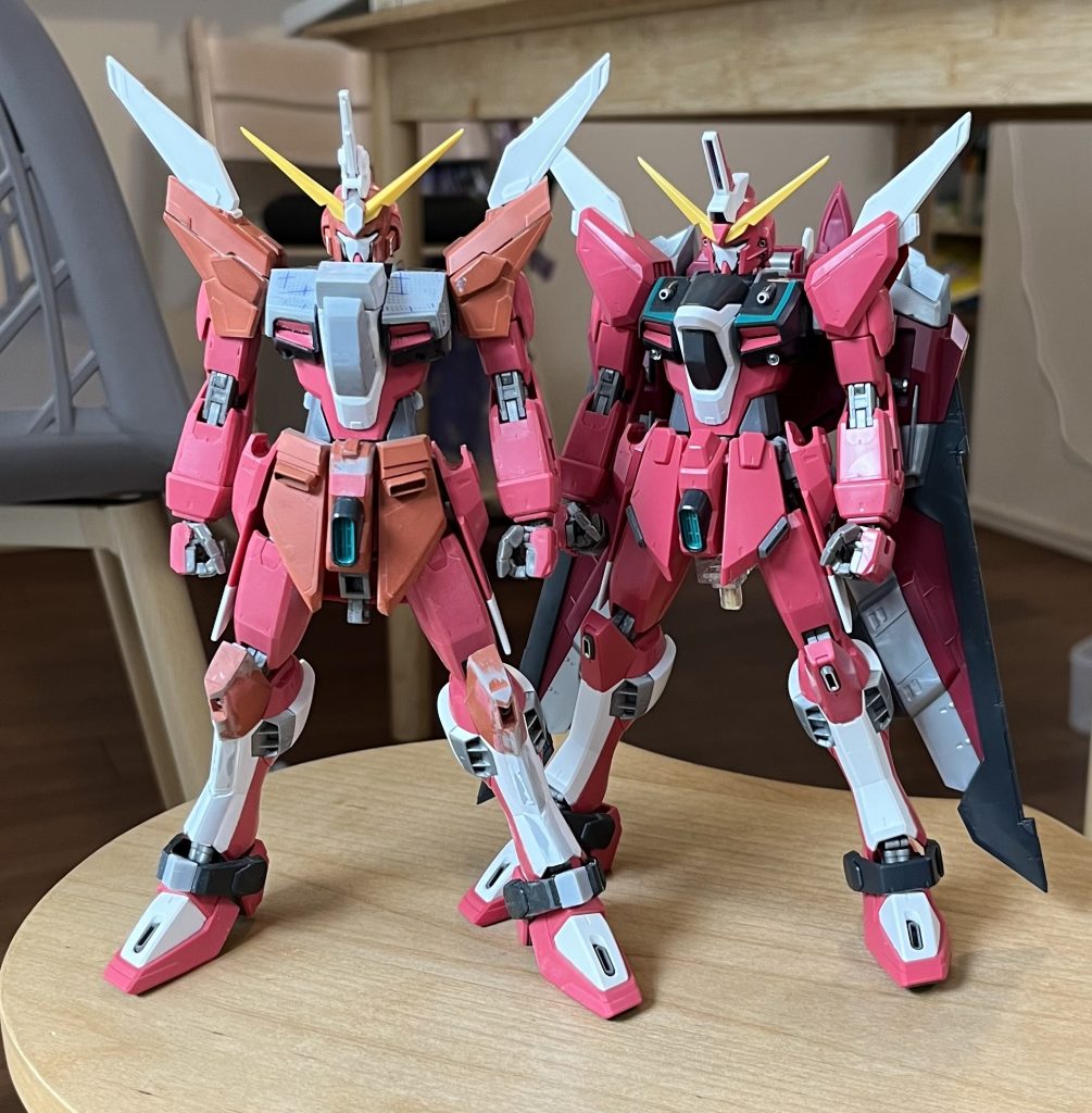 腹部、足の延長により、一回り大きくなりました。