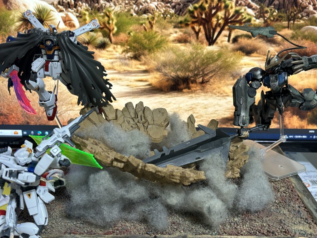 ちょい上からのアングル