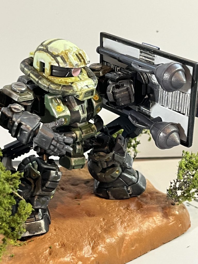 ケンプ様からお借りしたシュツルムファウストをシールドにマウントしました。