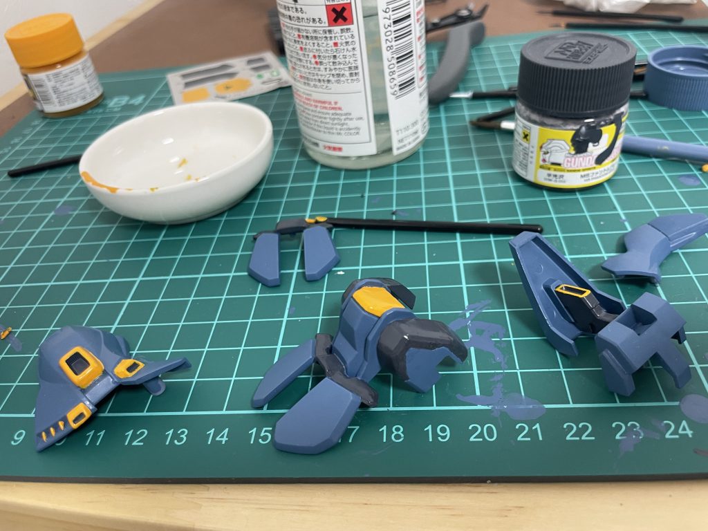 この時かなり泣きそうでした。塗り塗り