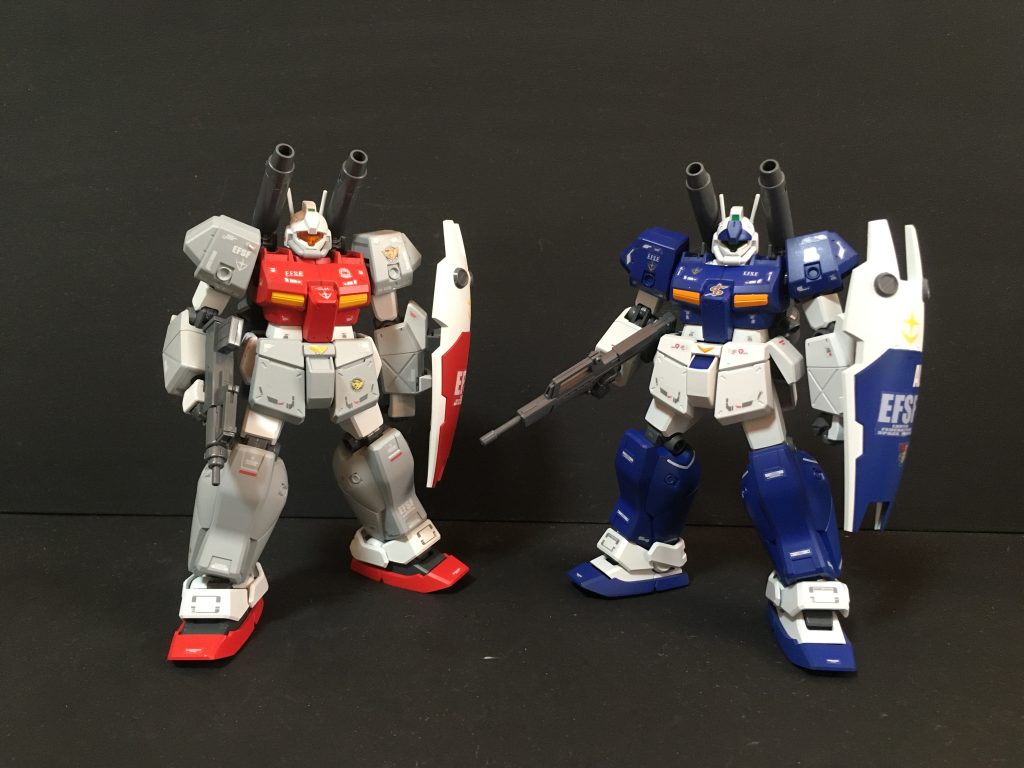 過去に製作したジムキャノンⅡと2ショットキース機(連邦カラー)https://gumpla.jp/hg/1075917