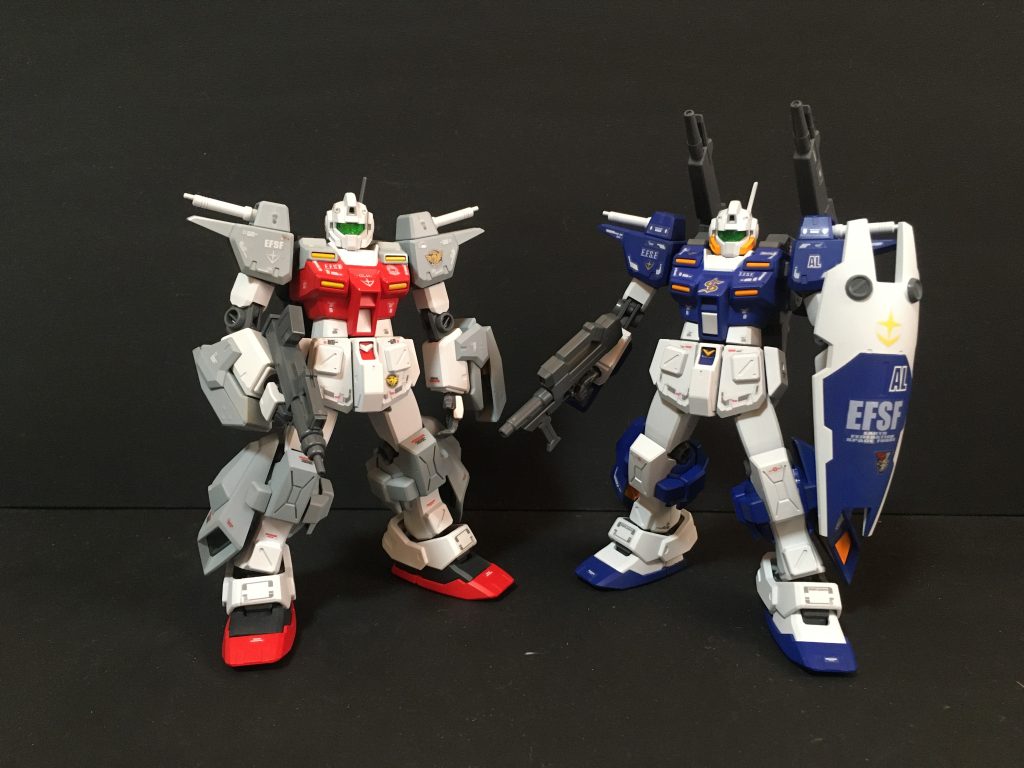 過去に製作したパワードジムと2ショットアレン機(連邦カラー)https://gumpla.jp/hg/1075905