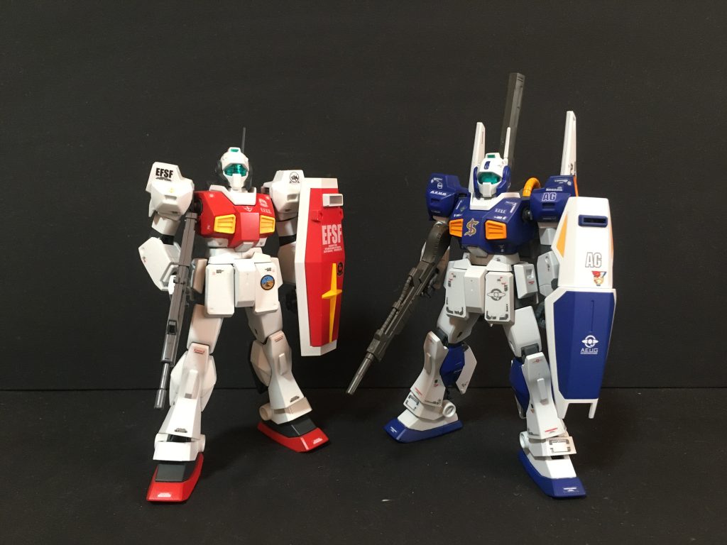 過去に製作したトリントン所属機と2ショットトリントン所属機(連邦カラー) https://gumpla.jp/hg/1076737