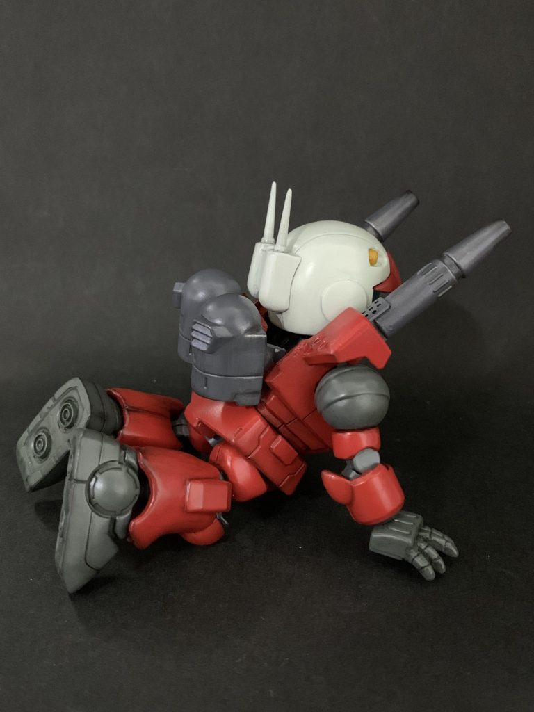 CSフレームの首は干渉さえなければ、けっこう上向きにも対応しています。