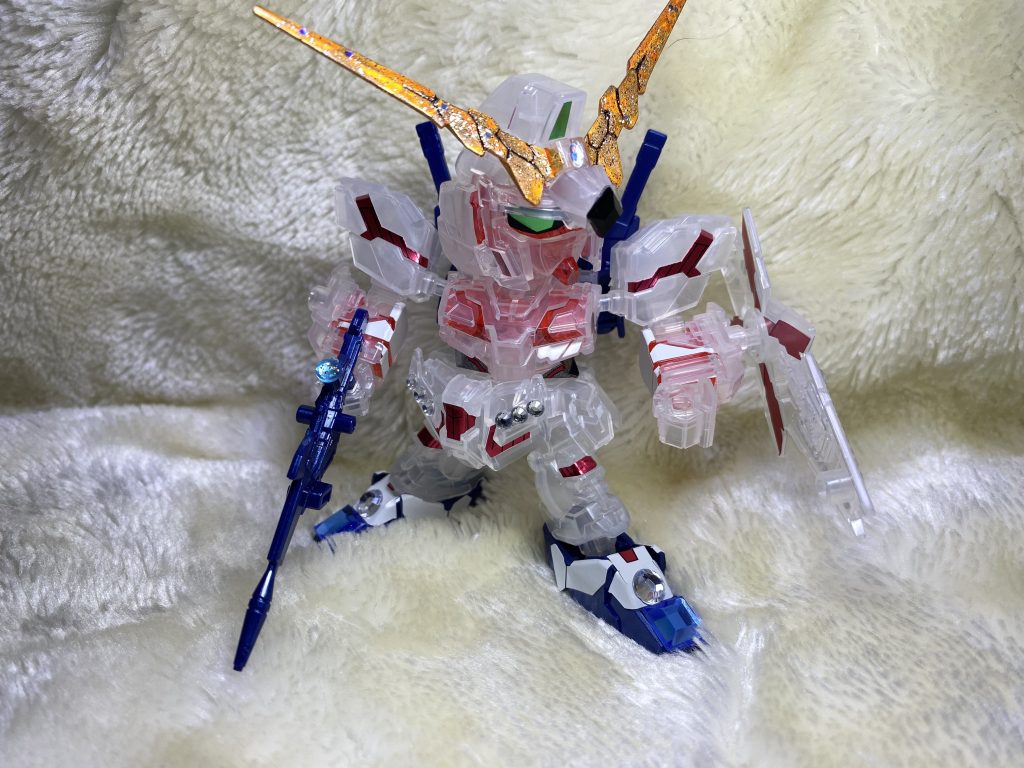 ユニコーンガンダムを程よくキラキラさせることができ満足です！☺️