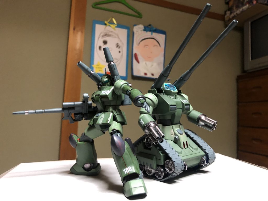 ガンタンクとツーショット