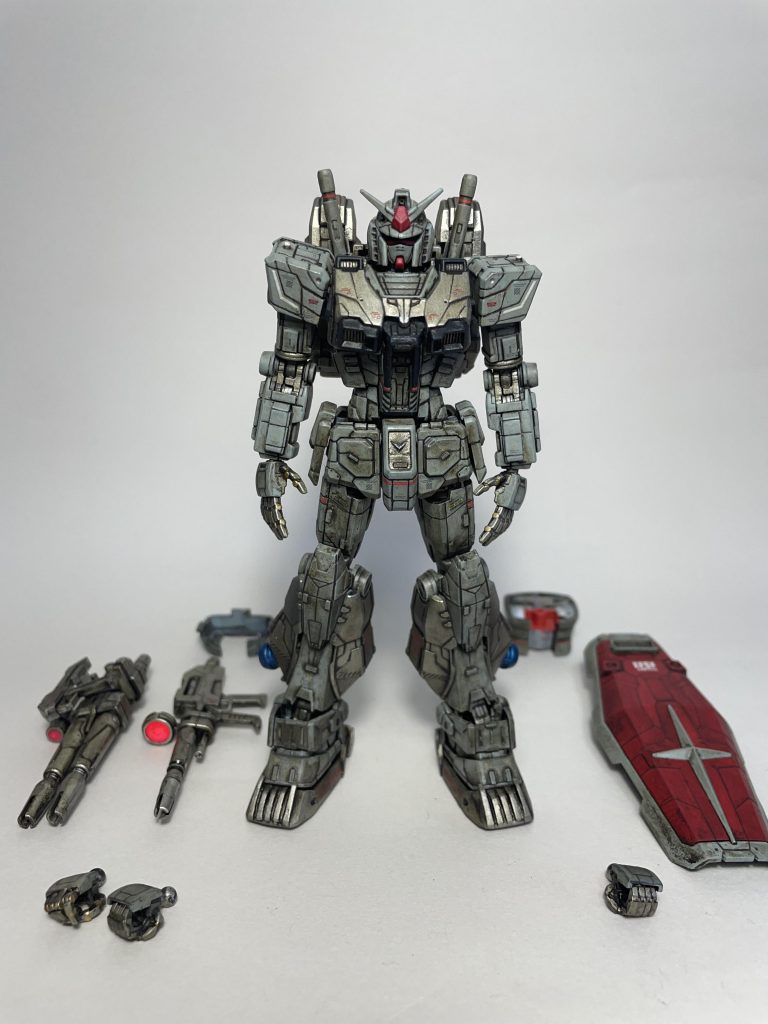 追加装甲を付けた状態。スリッパはペイルライダーの余剰バーツにネオジム磁石を使って取り外し可能としました。