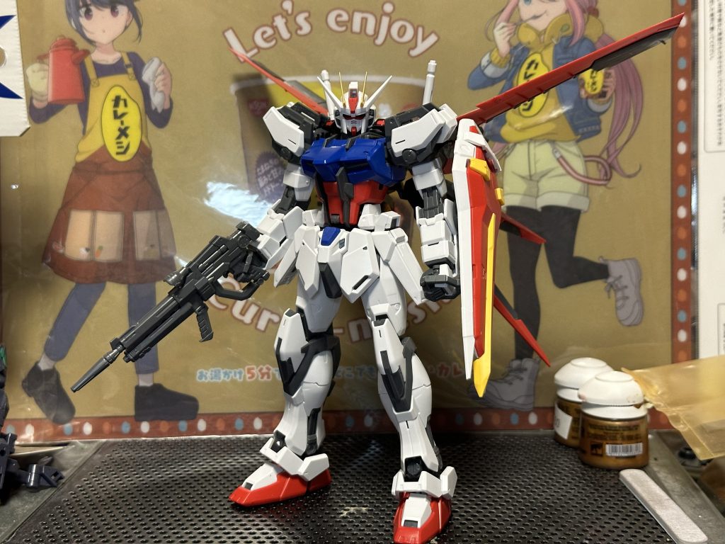 パチ組。これでも十分にかっこいい!ここからどう手を加えたもんかと思うくらいに名機にして名キット