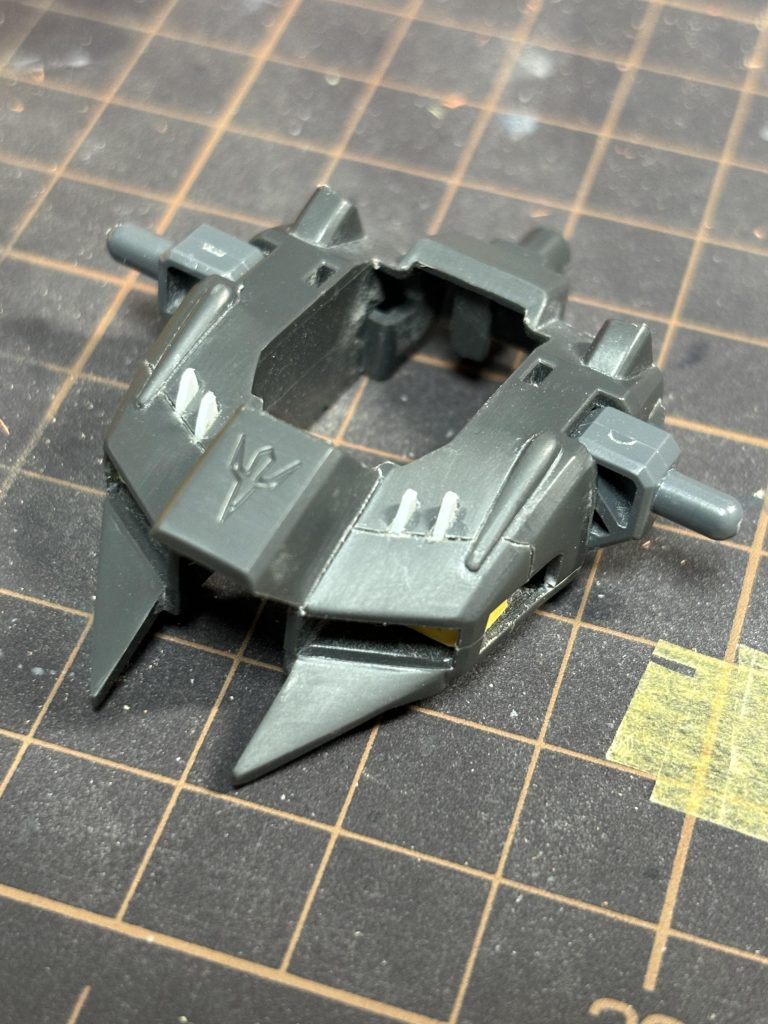 普段あまりやらないディテール工作をちらっとチャレンジしてみましたが、板が厚すぎました。反省。