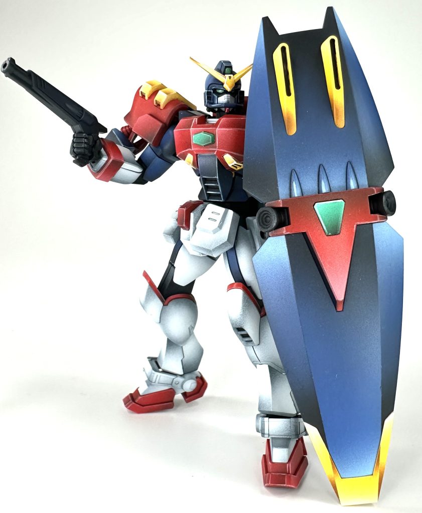 サーフボードにしていたシールドです。このキットの中でシールドが1番綺麗に塗れました。