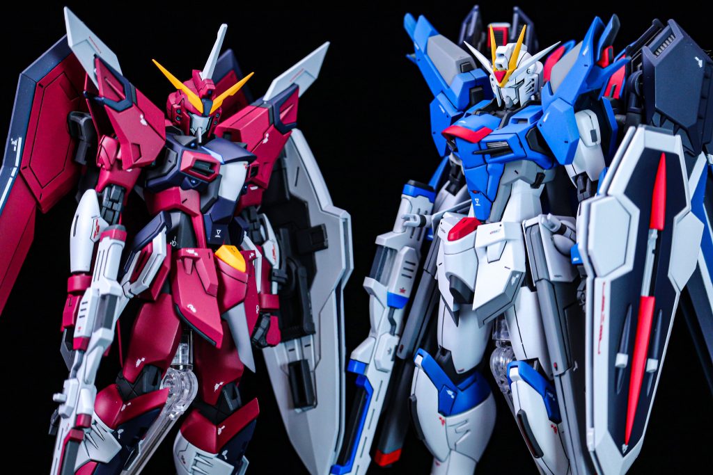 前回作成したイモータルジャスティスと並べていつも以上に時間がかかりましたがようやく並べて撮影することができました。