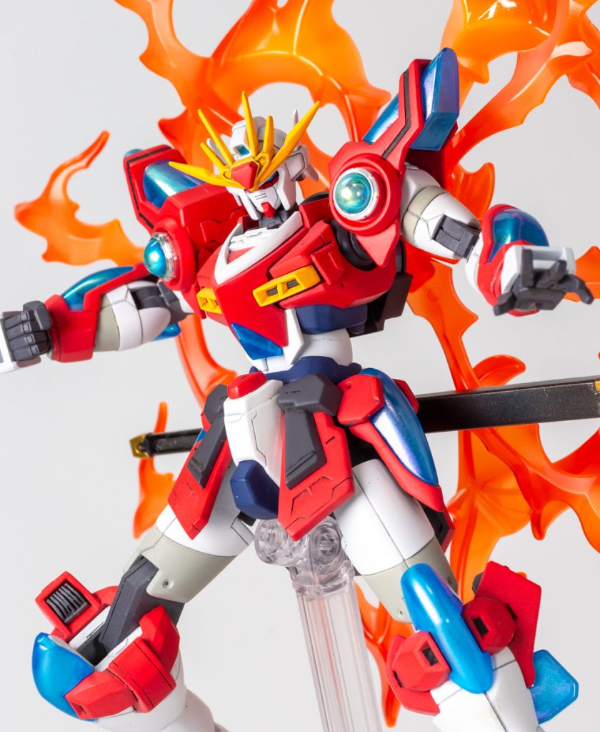 バックパックはカミキバーニングのエフェクトがカッコよすぎてそちらを使用、本来のウイングバインダーもちゃんと作ったんですが、今回は未使用です