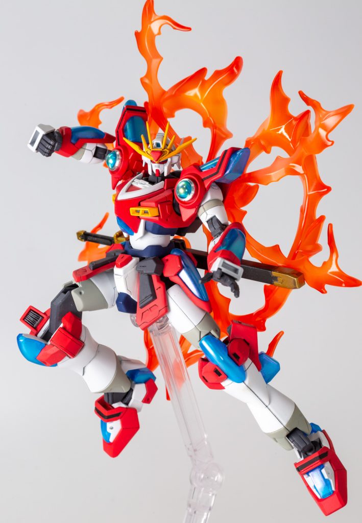 炎エフェクトはクリアーホワイト・イエロー・ルージュでグラデ塗装しています