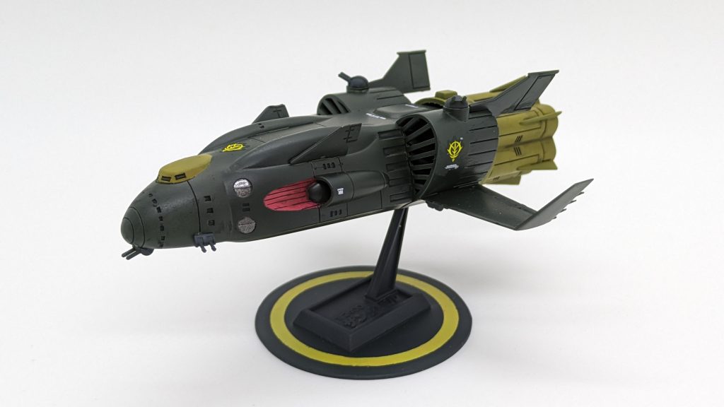 古の83年製旧キット_ジオン軍機動巡洋艦「ザンジバル」–2枚目/制作者：@iwashi_pla