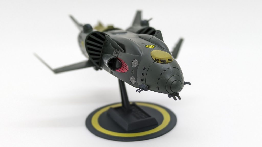 古の83年製旧キット_ジオン軍機動巡洋艦「ザンジバル」–3枚目/制作者：@iwashi_pla