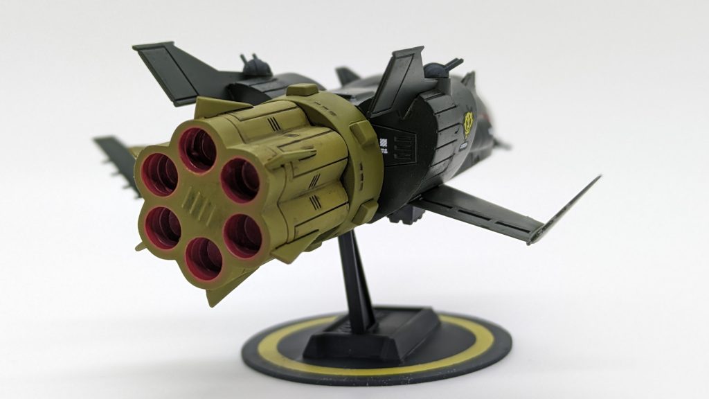 古の83年製旧キット_ジオン軍機動巡洋艦「ザンジバル」–5枚目/制作者：@iwashi_pla