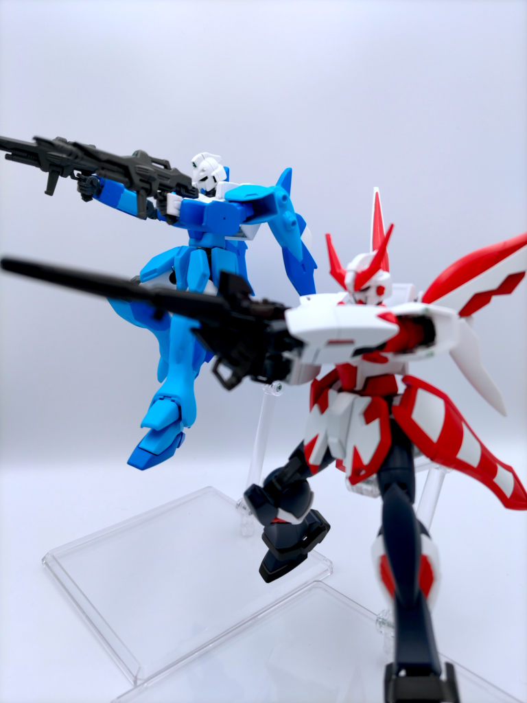 ガンブラスターと並べて。主役のファントム側がピンボケしていますが、ご容赦ください…。