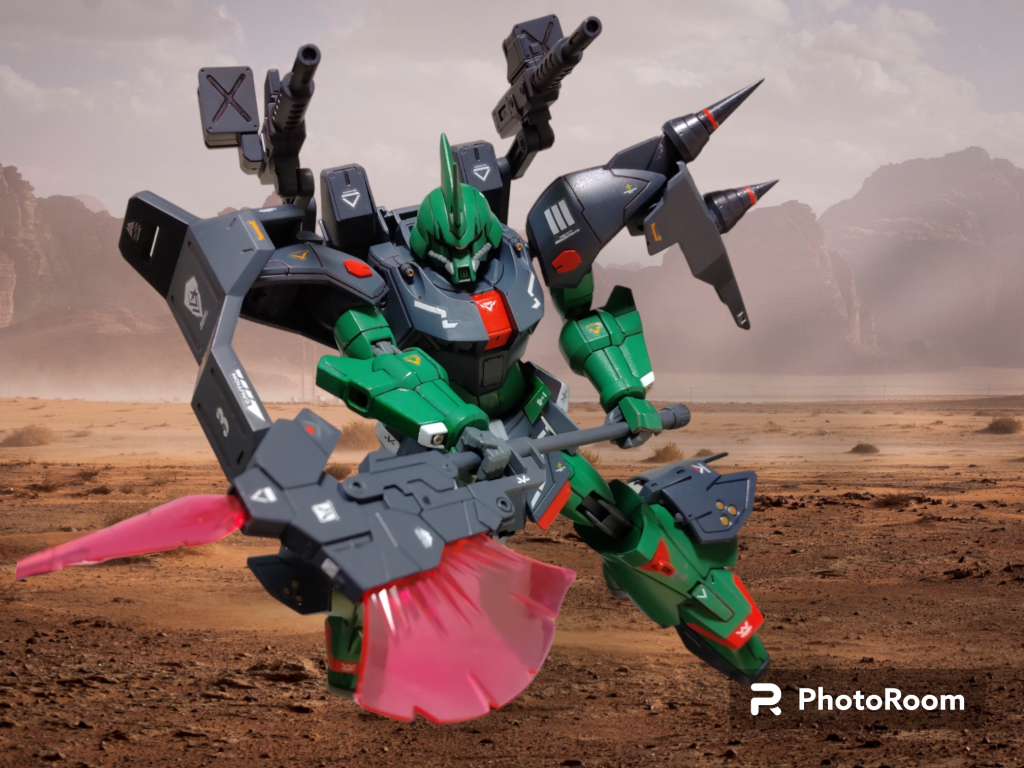 ビームハルバードもザク感の演出にいい仕事してくれていますバックパックのベースは境界戦機のを使ってるので、デフォルトの機関砲にも差し替えられます