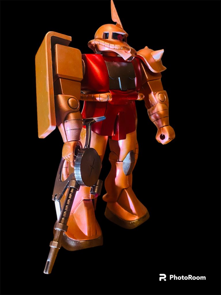 メタリック塗装、光を当てるとキラキラ光ります。