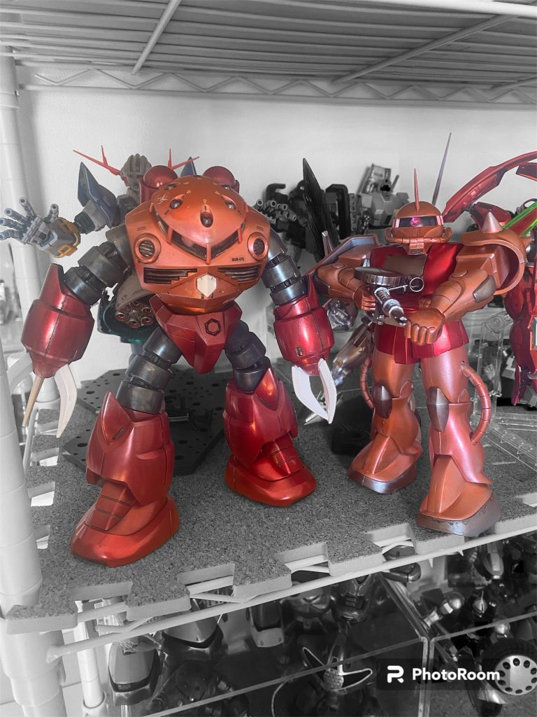 先日作ったズゴックと撮影