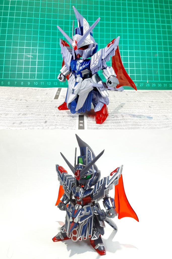 加工は全体のシャープ化、肉抜き処理、フロントアーマーの加工を施しました