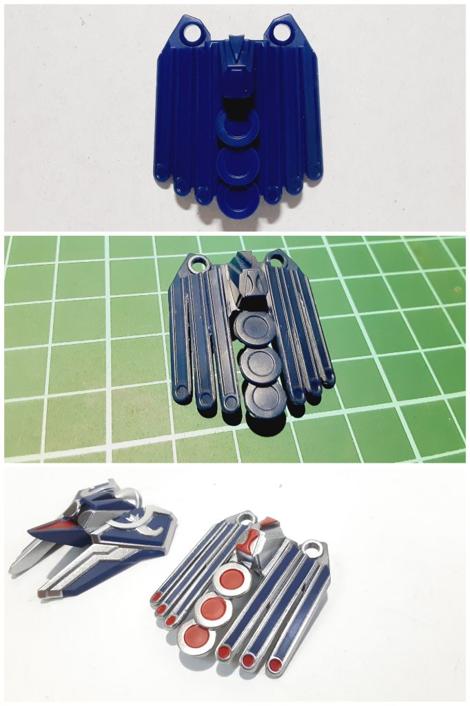 フロントアーマーは設定画と違ったので分割して近付けました