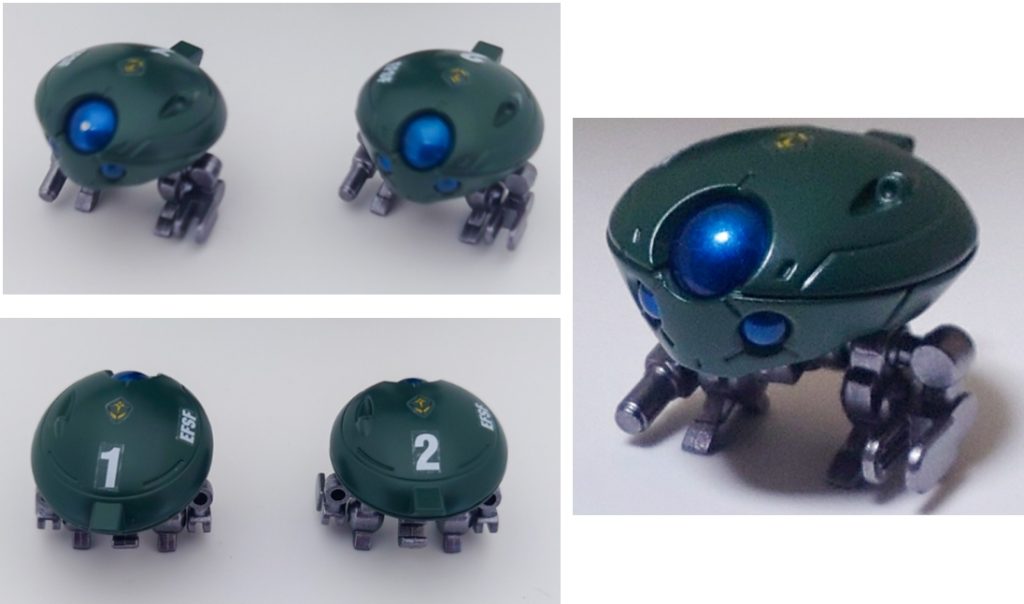 武器6 小型偵察機( 1号機・2号機)普段は背部のウェポンコンテナに格納してあり、状況に応じて活躍する支援メカ。