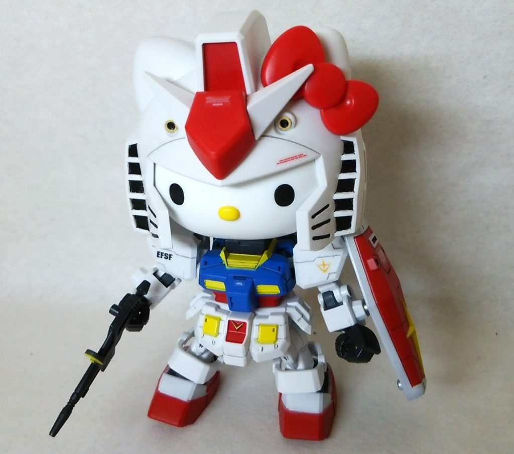このガンプラ出たときはどういうこと?なんでキティちゃん?と思ったものです。
