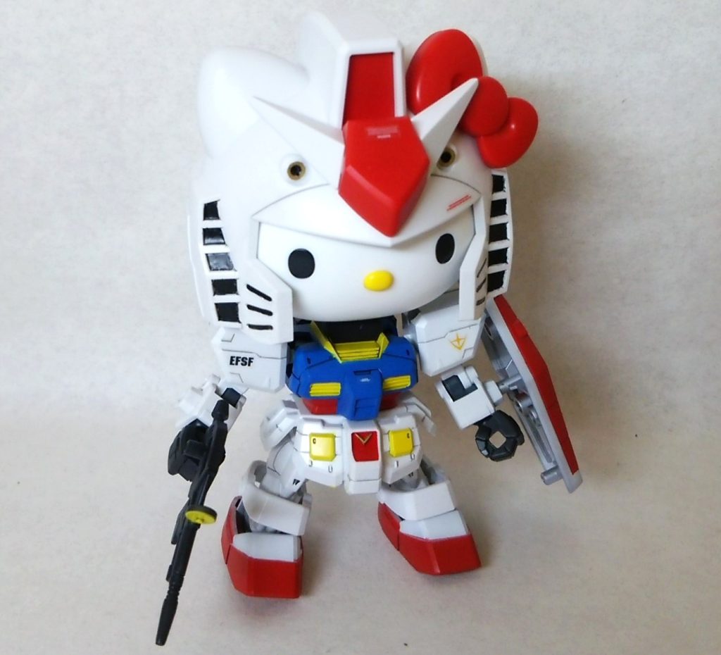 ガンダム繋がりでキティガンダムをアップします。そこはSD横浜ガンダムにせいよ!という意見は置いておきます(笑)
