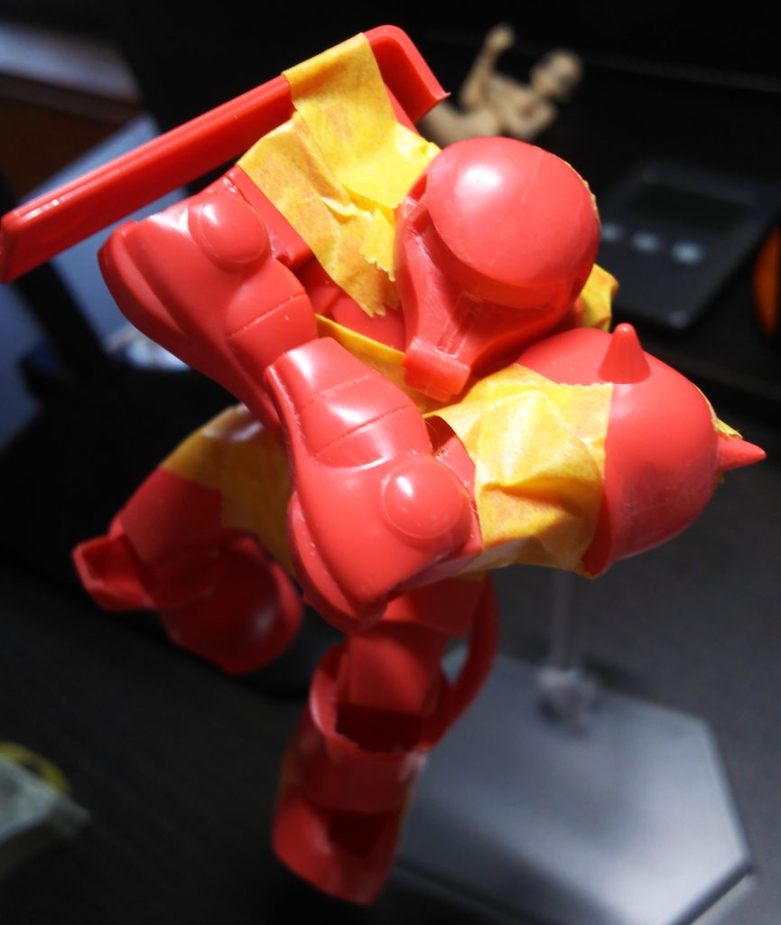 旧キット　１/144　量産型ザク（クラウンザク）–5枚目/制作者：かわまる（田舎おやじの模型時代）