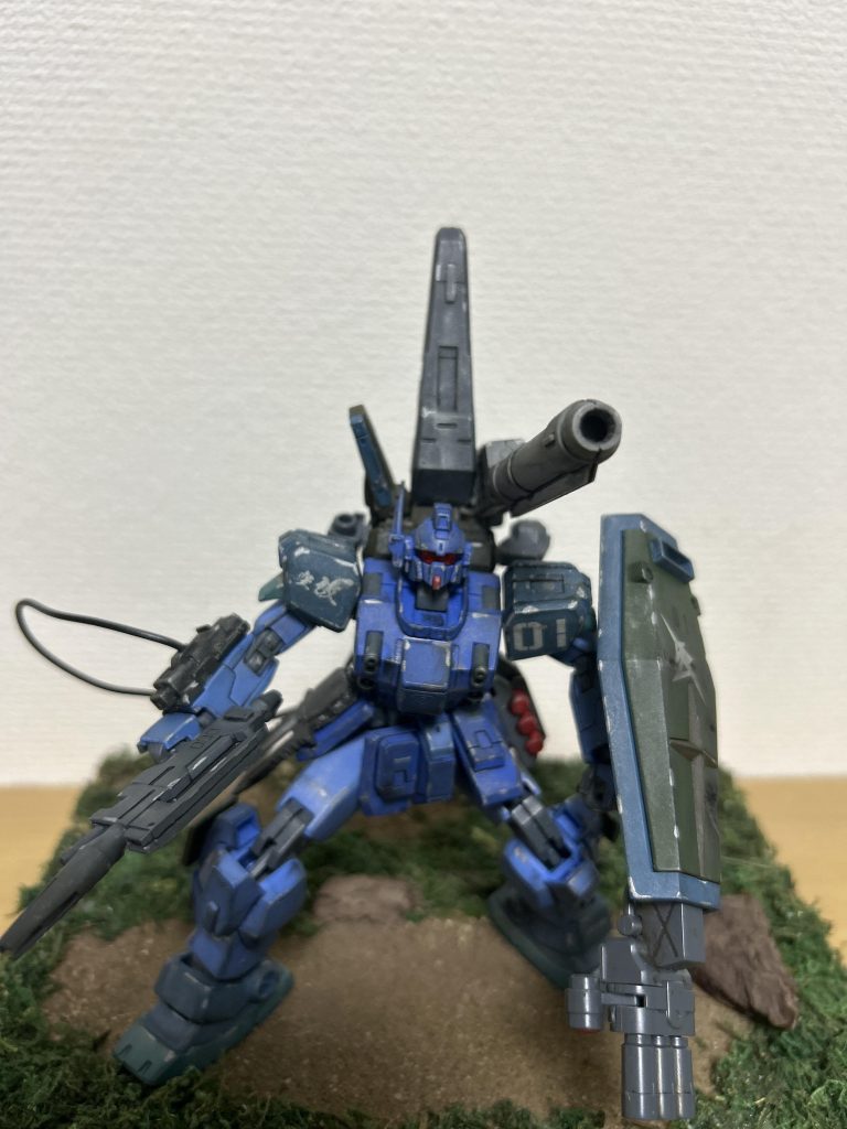 レールキャノン発射！バックパックはBD1やつにジムⅢの物をはっつけてます。