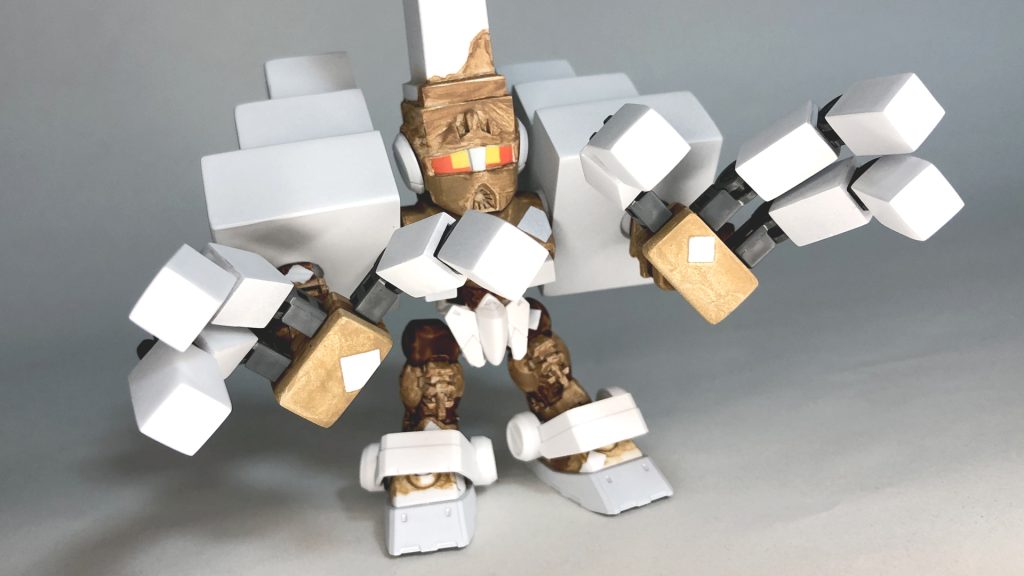 手パーツボールデンアームアームズのジョイントパーツをベースにした為このように指一本一本が動き色んな表情を付けれます!