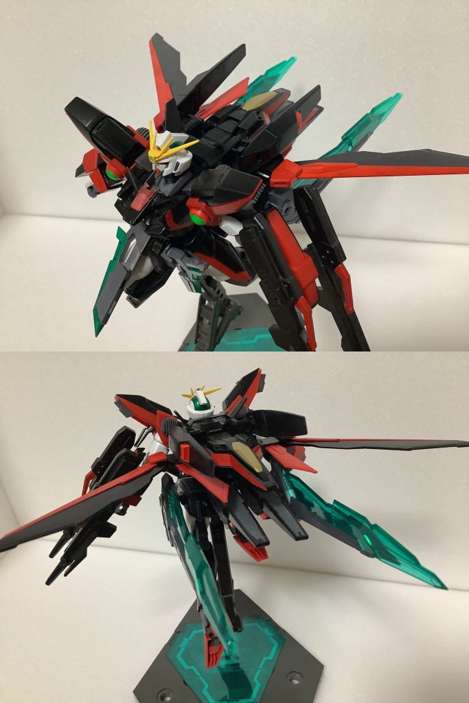 ハイパーストライドバックストライダーユニットMk-2に搭載された短時間急加速機能。使用の際はユニットと全身のスラスターやウイングの向きが後方に集中する。その推進力は他にMSを3機掴ませた状態でも減速することがない程に高い。