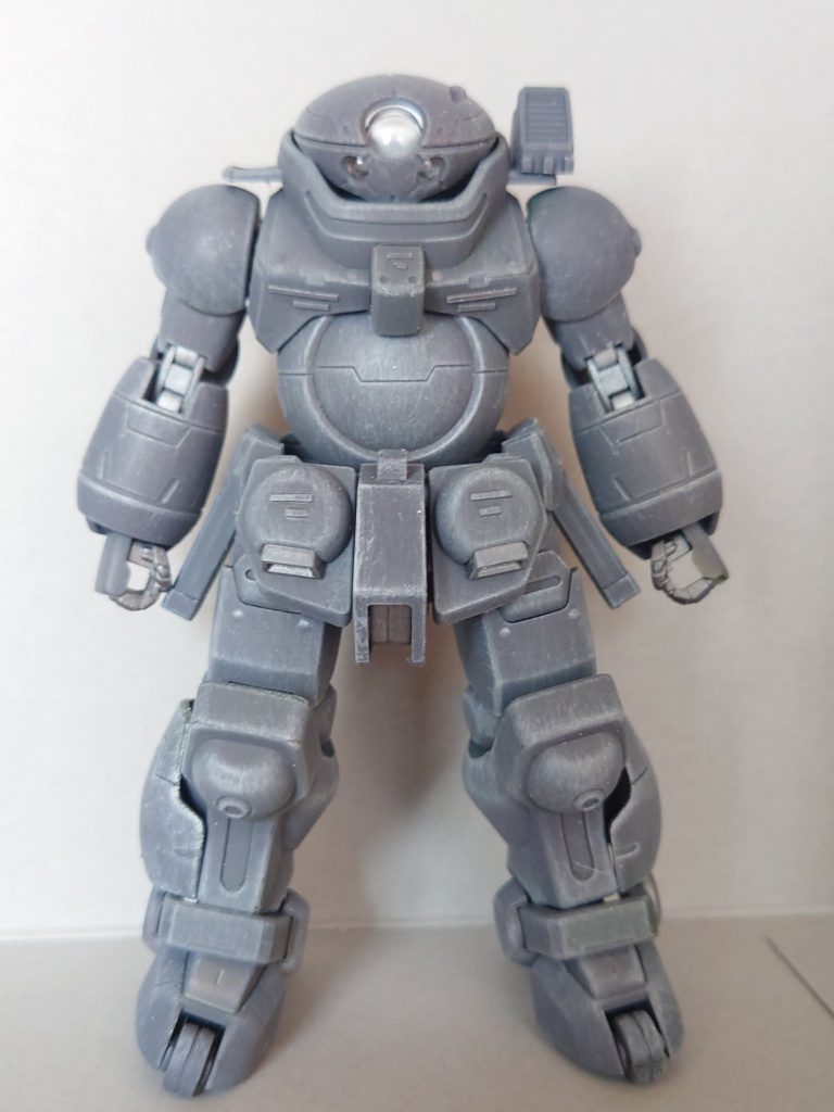 ドライブラシで陰影をつけていきます