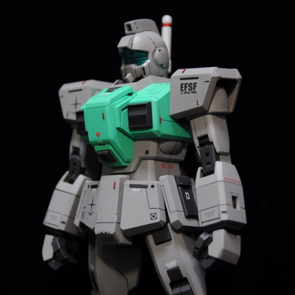 MG陸戦型ジム-全塗装-｜時間がない男のプラモ研究所さんのガンプラ作品｜GUNSTA（ガンスタ）