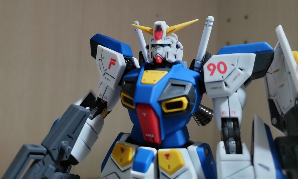 MG F90 メタルブラック筆塗り