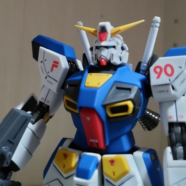MG F90 メタルブラック筆塗り